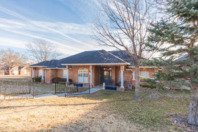 2408 Drake Elm Pl, Amarillo, TX 79124 - ranch-style home featuring brick siding and roof with shingles