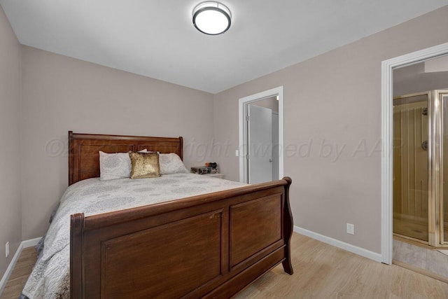 312 SW 45th Ave, Amarillo, TX 79110 - bedroom with baseboards and light wood-style floors