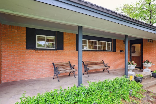 view of patio / terrace featuring a porch