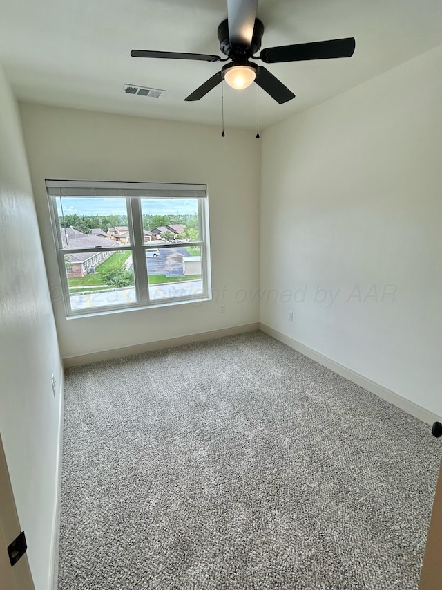 2 S Hunsley Hills Blvd, Canyon, TX 79015 - carpeted empty room featuring ceiling fan and baseboards