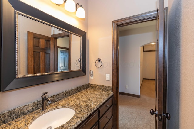 bathroom with vanity