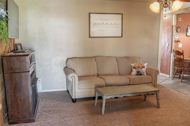 1002 S Main St, Wheeler, TX 79096 - carpeted living area featuring baseboards