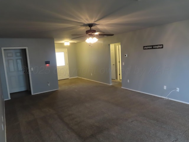 7208 Gemini Trl, Amarillo, TX 79118 - spare room with baseboards and ceiling fan
