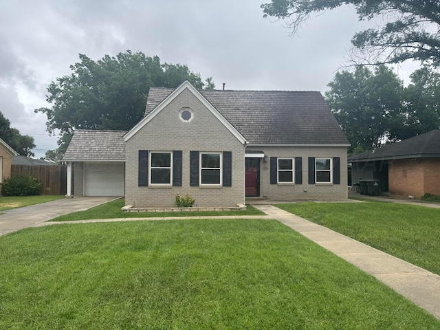 1011 S Lamar St, Amarillo, TX 79102 - view of front of house with an attached garage, brick siding, and concrete driveway