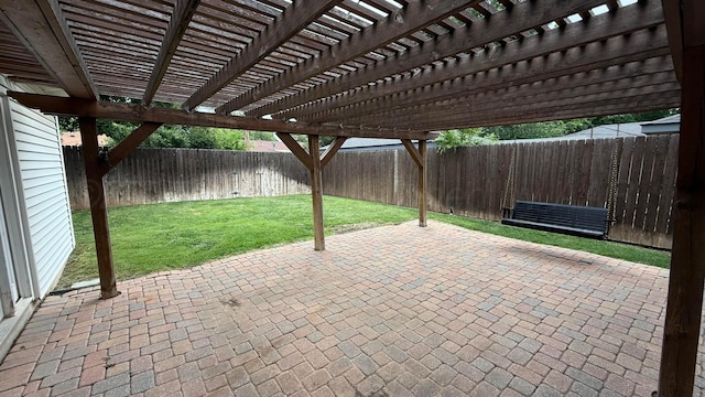 1011 S Lamar St, Amarillo, TX 79102 - fenced backyard featuring a patio and a pergola