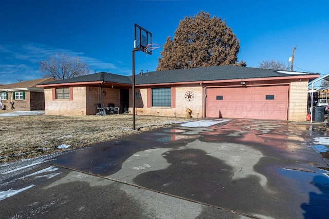 ranch-style house with a garage