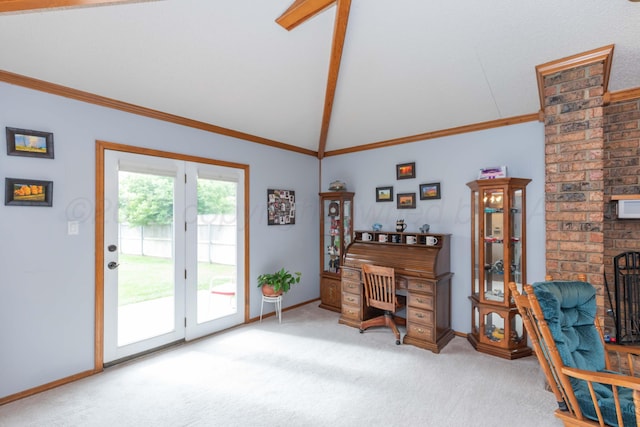 7919 Mitcham Dr, Amarillo, TX 79121 - office space with light colored carpet and crown molding