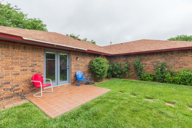 7919 Mitcham Dr, Amarillo, TX 79121 - view of grassy yard with a patio