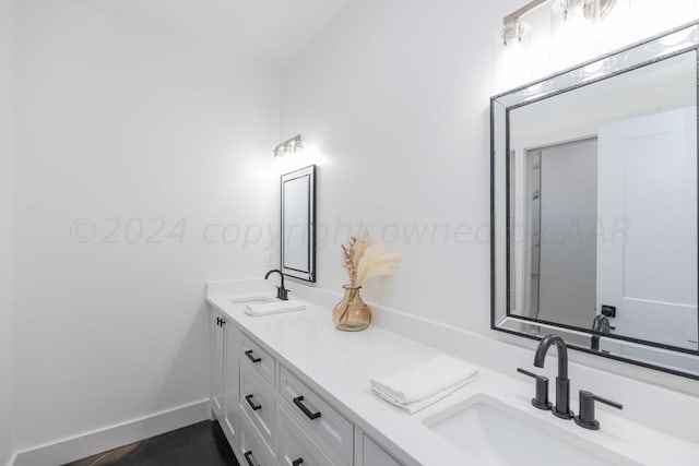 bathroom with vanity