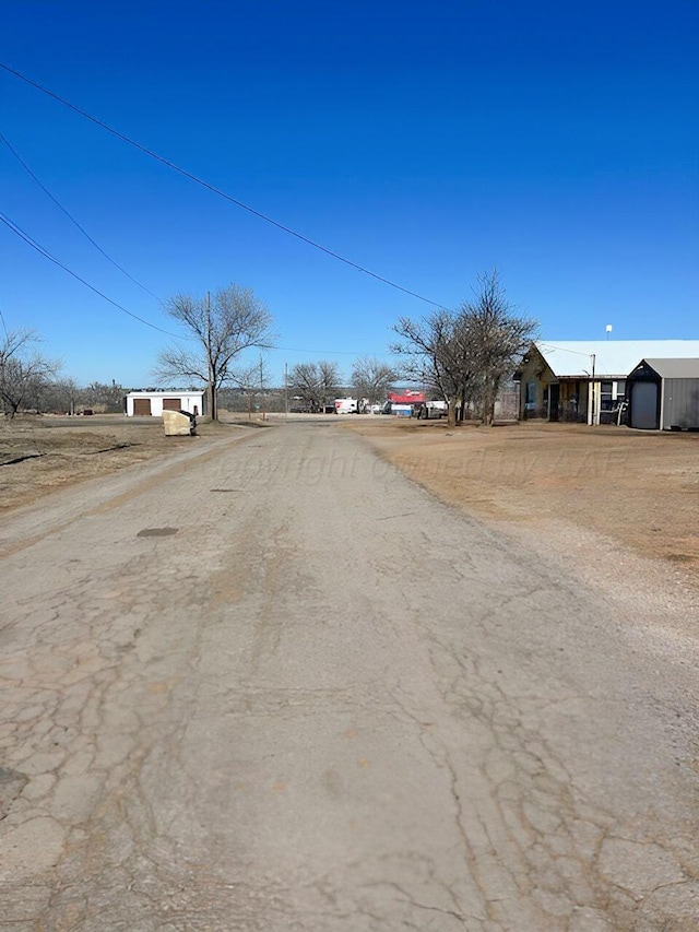 view of road