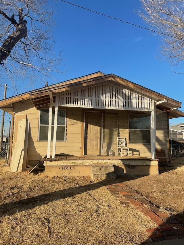 view of back of property