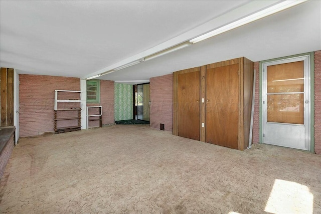 unfurnished bedroom with carpet floors