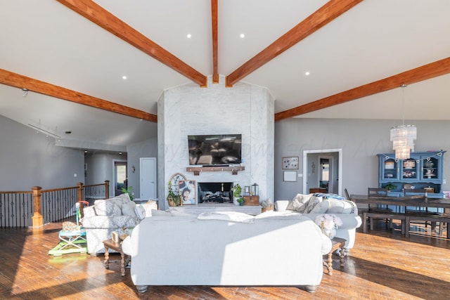 2 Altamira St, Borger, TX 79007 - living area with wood finished floors and a fireplace
