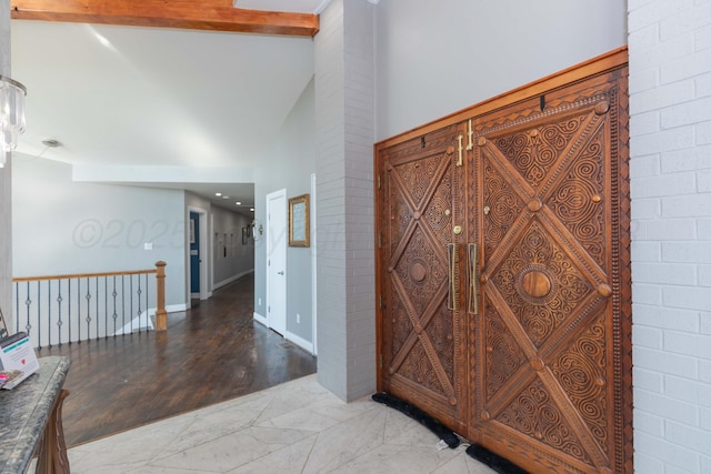 2 Altamira St, Borger, TX 79007 - corridor featuring an upstairs landing and light wood-type flooring