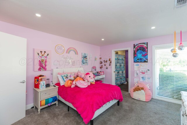 2 Altamira St, Borger, TX 79007 - carpeted bedroom featuring recessed lighting and baseboards