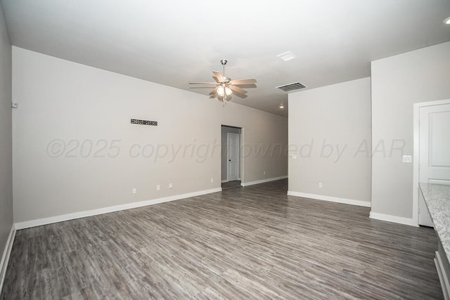7200 Athens St, Amarillo, TX 79118 - empty room featuring wood finished floors and ceiling fan