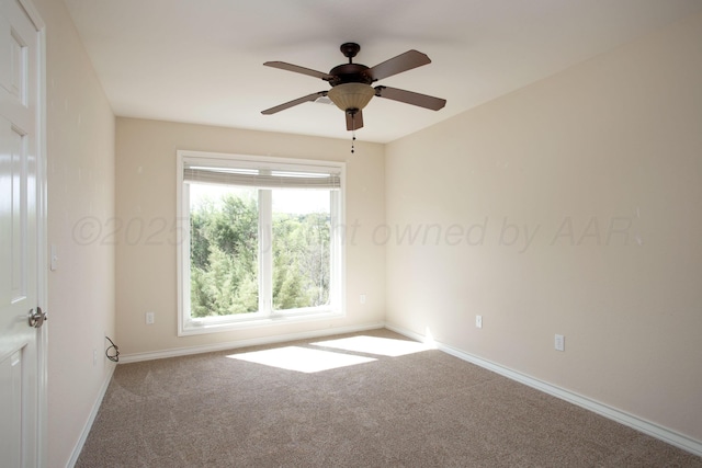 103 N Timbercreek Dr, Amarillo, TX 79118 - unfurnished room with a ceiling fan, baseboards, and carpet