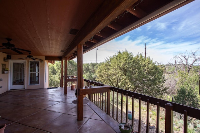 103 N Timbercreek Dr, Amarillo, TX 79118 - deck featuring ceiling fan