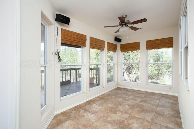 103 N Timbercreek Dr, Amarillo, TX 79118 - unfurnished sunroom with baseboards and a wealth of natural light