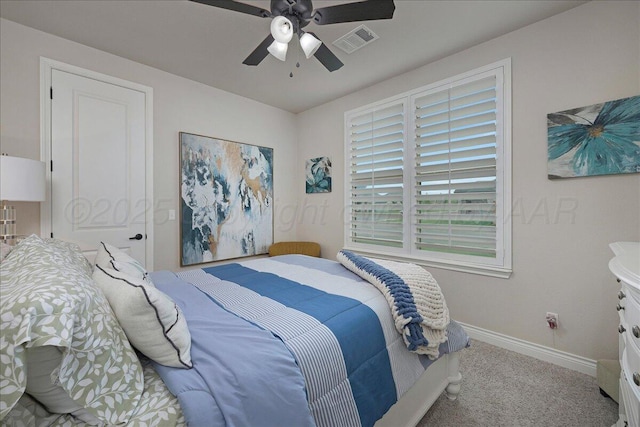 9109 Staten Island St, Amarillo, TX 79119 - bedroom featuring carpet flooring and ceiling fan