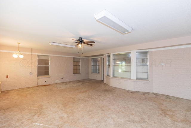 6710 Gainsborough Rd, Amarillo, TX 79106 - carpeted empty room featuring a ceiling fan