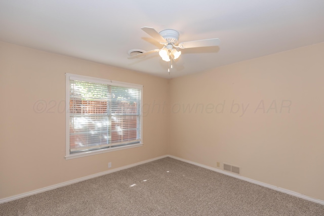 6710 Gainsborough Rd, Amarillo, TX 79106 - empty room featuring ceiling fan and carpet flooring