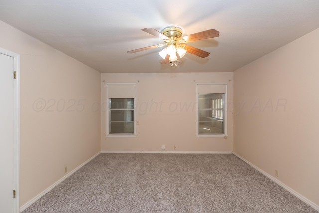 6710 Gainsborough Rd, Amarillo, TX 79106 - spare room featuring carpet and ceiling fan
