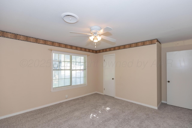 6710 Gainsborough Rd, Amarillo, TX 79106 - empty room featuring light carpet and a ceiling fan