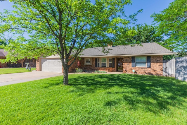 5404 While A Way Rd, Amarillo, TX 79109 - ranch-style home with driveway, an attached garage, and brick siding