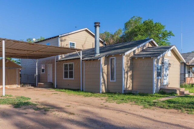 view of back of property