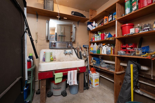 view of storage room