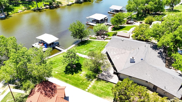 120 Port O Call Dr, Amarillo, TX 79118 - drone / aerial view of a large body of water