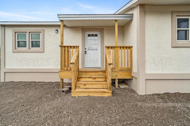 517 Whittier St, Hereford, TX 79045 - property entrance with stucco siding