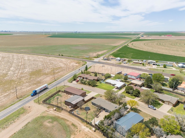 aerial view featuring a rural view