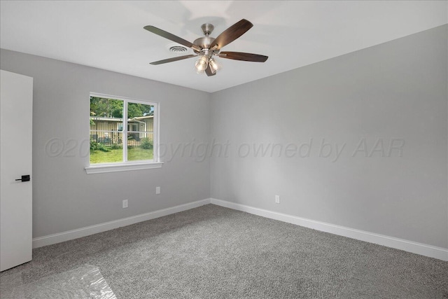 4400 Gem Lake Rd, Amarillo, TX 79106 - unfurnished room featuring carpet floors and a ceiling fan