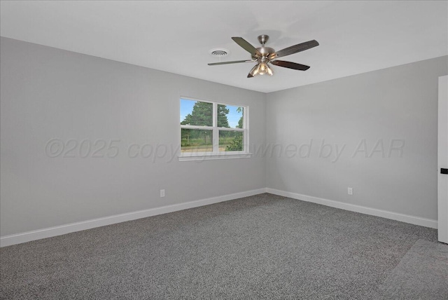 4400 Gem Lake Rd, Amarillo, TX 79106 - empty room featuring carpet floors and ceiling fan