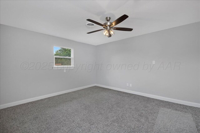 4400 Gem Lake Rd, Amarillo, TX 79106 - carpeted spare room with ceiling fan and baseboards