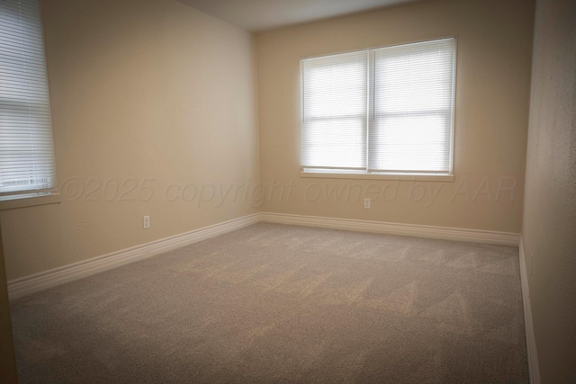 empty room featuring carpet floors