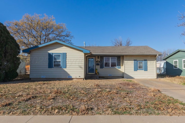 view of ranch-style home