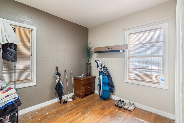3616 NE 21st Ave, Amarillo, TX 79107 - miscellaneous room featuring wood finished floors and baseboards