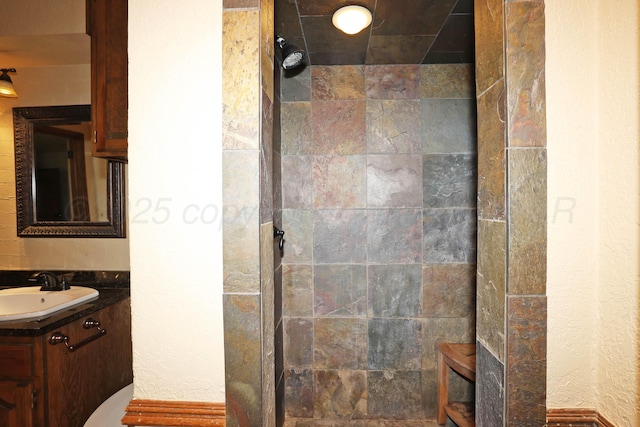4410 Chandler Dr, Amarillo, TX 79109 - full bathroom featuring walk in shower and vanity
