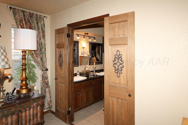 4410 Chandler Dr, Amarillo, TX 79109 - bathroom with vanity and tile patterned flooring