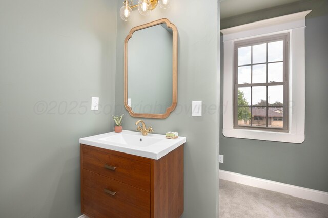 bathroom featuring vanity