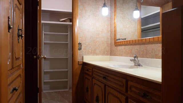 bathroom featuring vanity