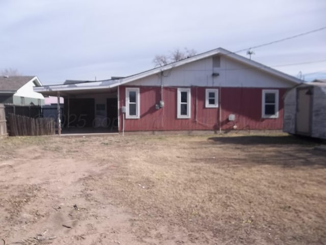 805 Brevard St, Hereford, TX 79045 - back of property with a carport