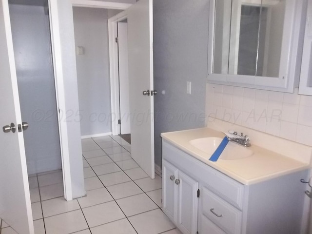 805 Brevard St, Hereford, TX 79045 - bathroom featuring vanity and tile patterned floors