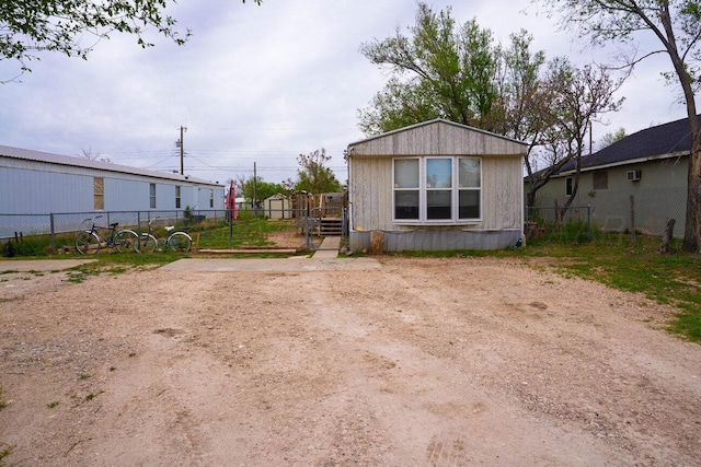 exterior space featuring fence