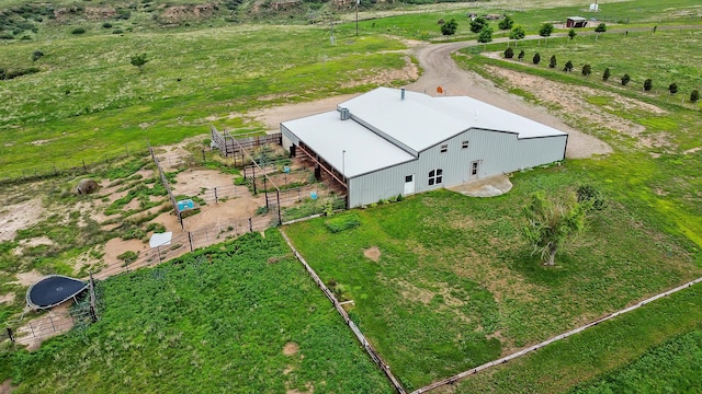 bird's eye view featuring a rural view