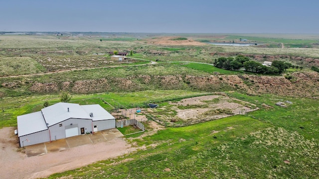 bird's eye view with a rural view