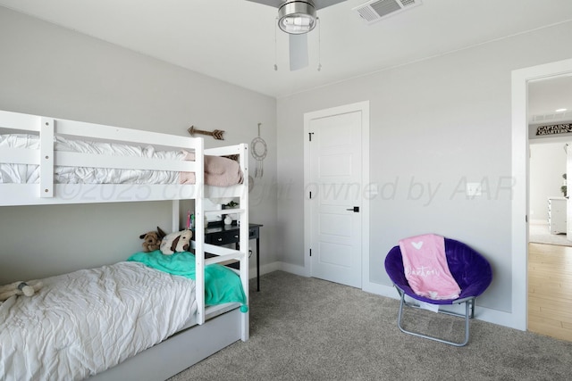 3851 Whitetail Springs Rd, Amarillo, TX 79119 - bedroom with baseboards, visible vents, and carpet floors